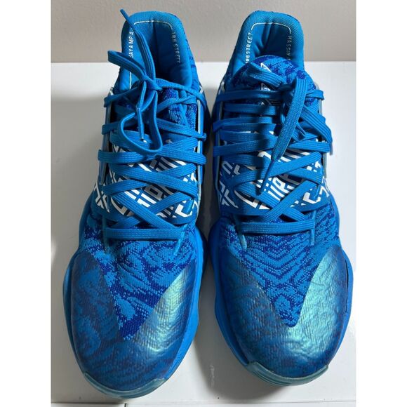 Adidas Harden Vol. 4 Bright Blue basketball sneakers. Size 10 (M).